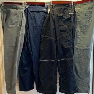 Bundle of 4 pairs of men’s Columbia pants waist 40 length 32